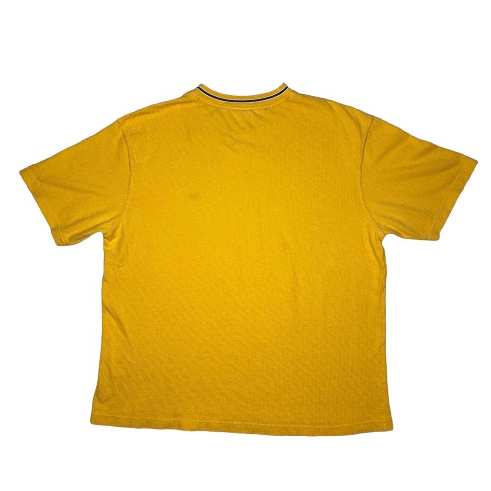 Vintage Tommy Hilfiger Men's XL Yellow V-Neck Short Sleeve Shirt - Picture 2 of 6
